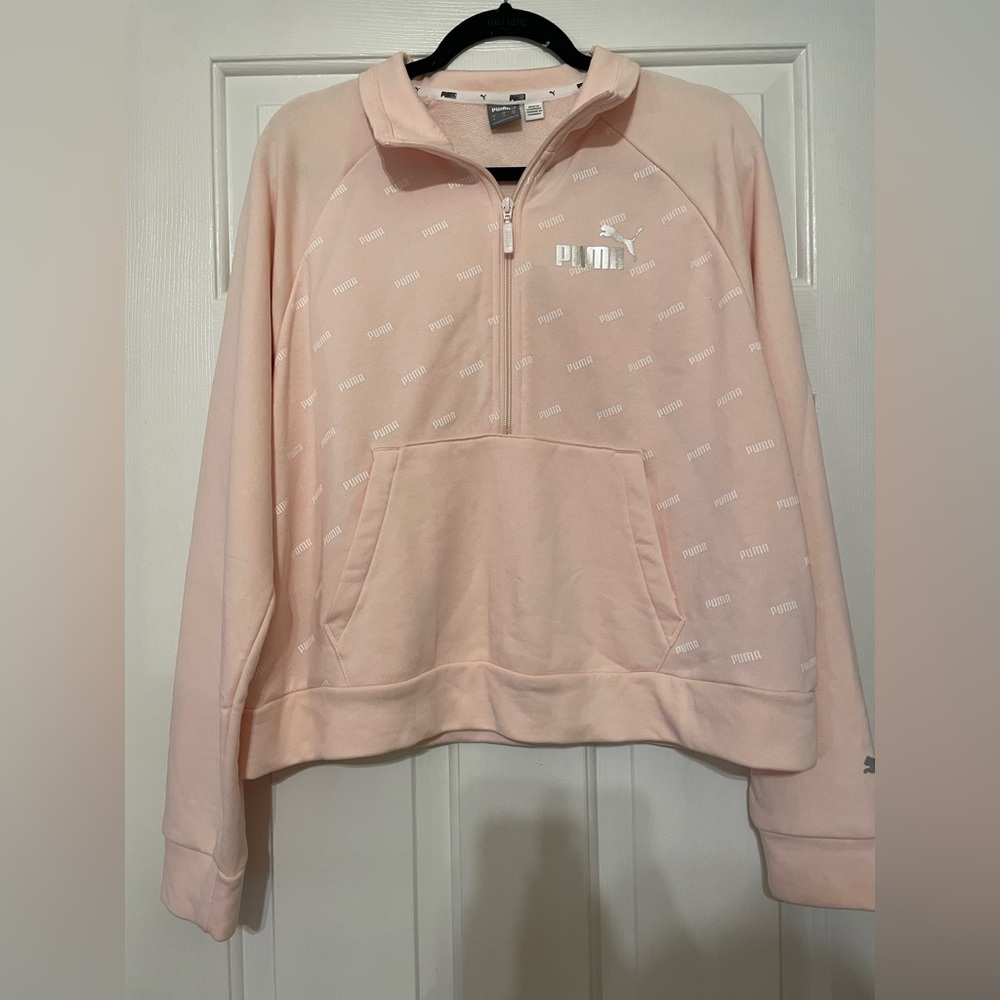 PUMA Cropped Quarter Zip With Pockets Size Xl